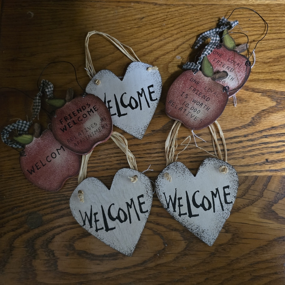 Misc wooden signs